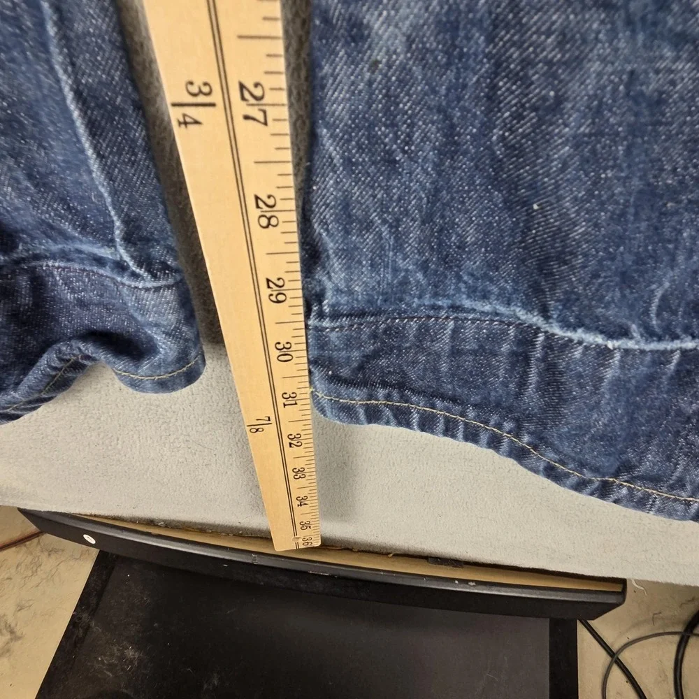 Vintage Levis Engineered Jeans Mens 33x32 Blue Medium Wash Twisted Button Fly